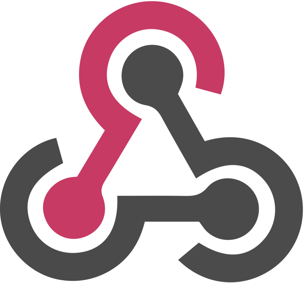 logo in black and red of Webhooks